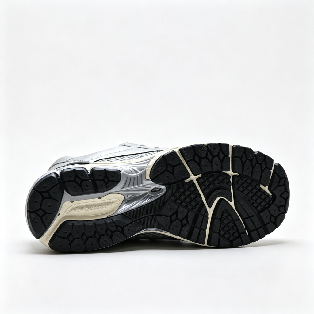 New Balance 1906L Silver Metallic Black Loafers – Unisex Mesh Slip-On Sneakers with N-ergy Cushioning