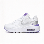 Nike Air Max Fusion White/Purple | Retro 90s Chunky Sneakers | Max Air Cushioning | Breathable Mesh & Leather | Unisex | Lightweight & Comfortable