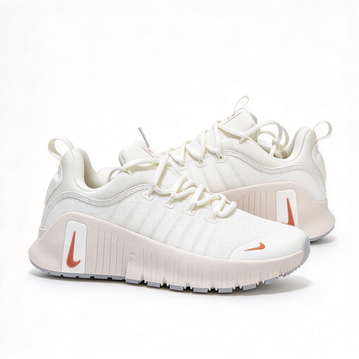 Nike Free Metcon 6 Beige/Orange | All-Around Training Shoes | CrossFit & HIIT Ready | Flexible Forefoot + Stable Heel | Breathable Mesh & Rubber Outsole | Unisex | Lightweight & Durable