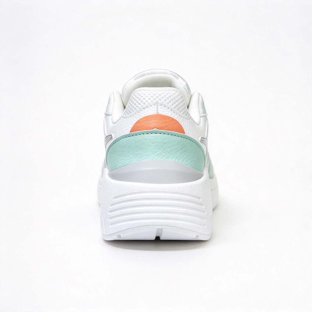 Nike Air Max Fusion White/Green | Retro 90s Chunky Sneakers | Max Air Cushioning | Breathable Mesh & Leather | Unisex | Lightweight & Comfortable