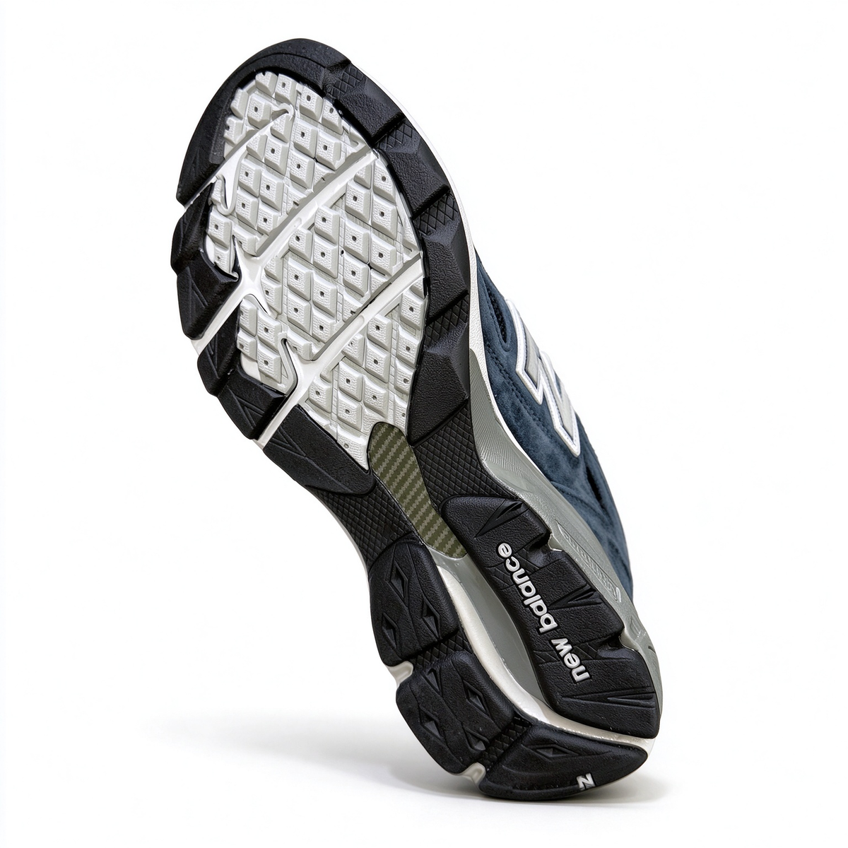New Balance Classic American retro running shoes 990V3 navy colorway, unisex sneakers for men and women.