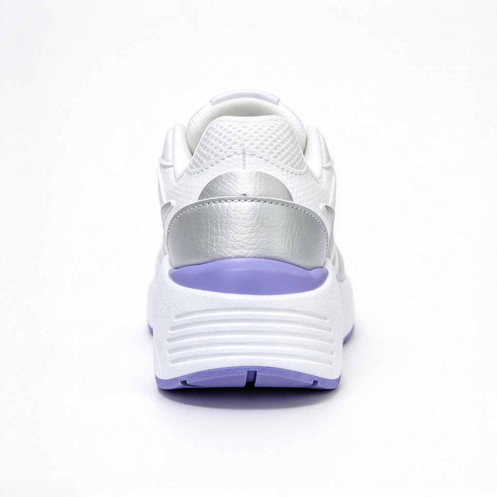 Nike Air Max Fusion White/Purple | Retro 90s Chunky Sneakers | Max Air Cushioning | Breathable Mesh & Leather | Unisex | Lightweight & Comfortable