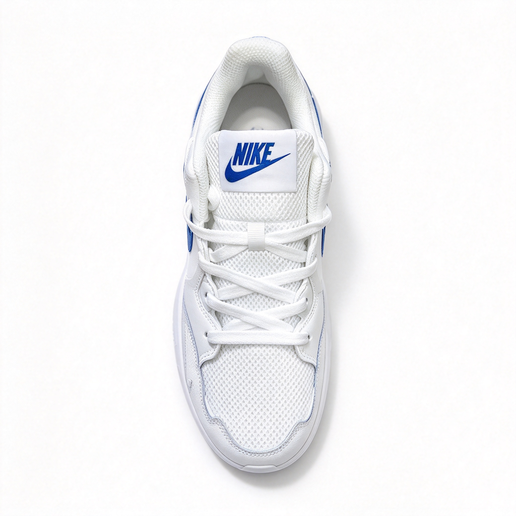 Nike Air Max Fusion White/Blue/Grey | Retro 90s Chunky Sneakers | Max Air Cushioning | Breathable Mesh & Leather | Unisex | Lightweight & Comfortable
