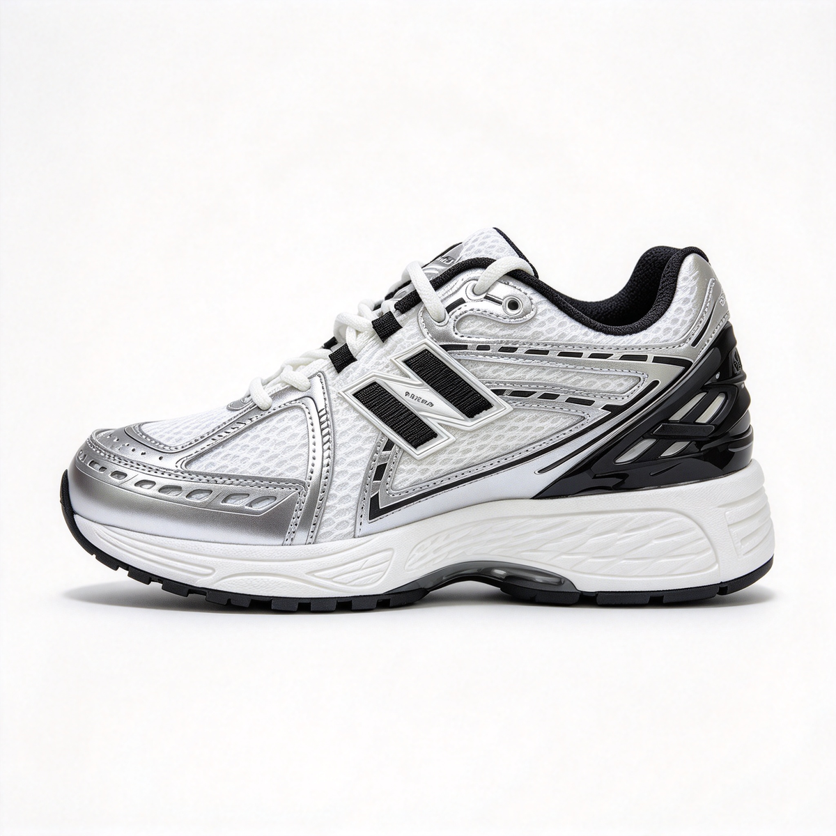 New Balance 1906R Silver Grey & Black Sneakers | Retro Y2K Dad Shoes | ABZORB + N-ERGY Cushioning | Unisex | Breathable Mesh & Synthetic Leather | Lightweight & Stable