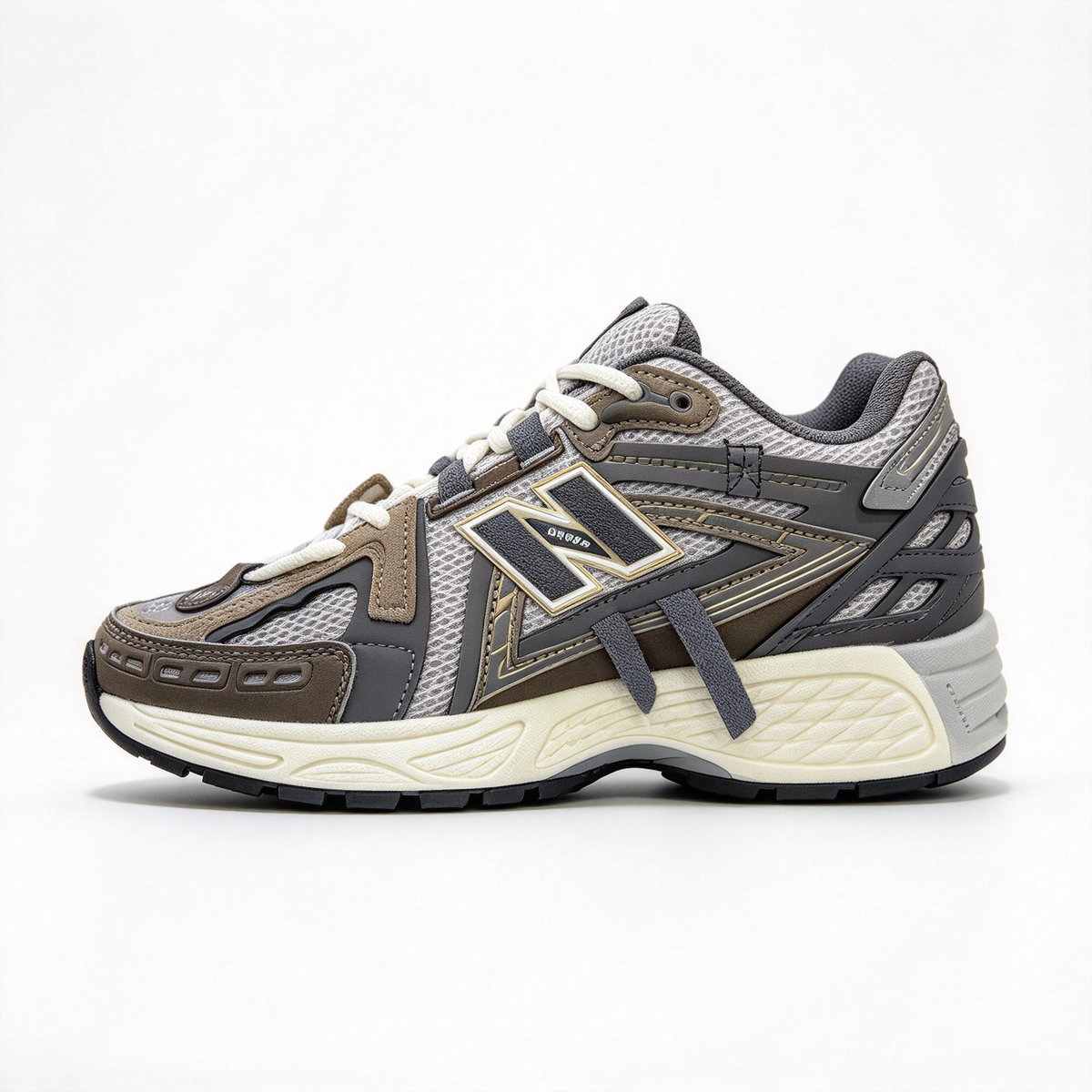 New Balance 1906A Grey & Brown Sneakers | Retro Y2K Dad Shoes | ABZORB + N-ERGY Cushioning | Unisex | Breathable Mesh & Synthetic Leather | Lightweight & Stable