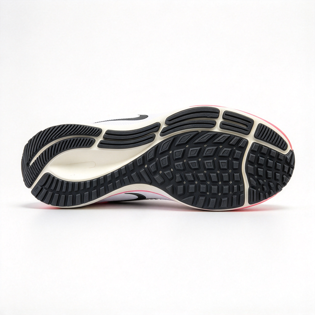 Nike Air Zoom Pegasus – White/Black/Green | React foam + Zoom Air cushioning | Breathable mesh upper | Roomy toe box design | Suitable for road running and everyday wear | Unisex style
