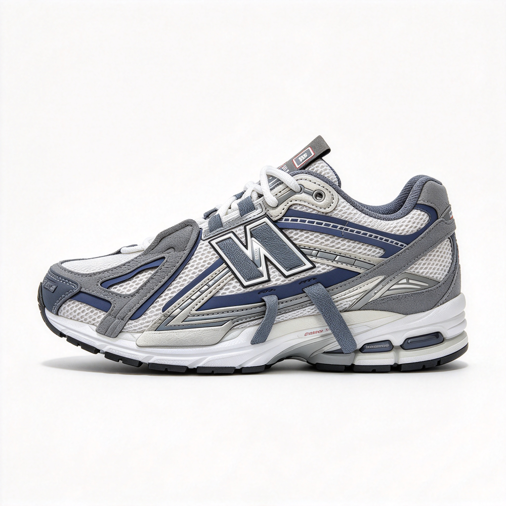 New Balance 1906A Silver Grey & Navy Blue Sneakers | Retro Y2K Dad Shoes | ABZORB + N-ERGY Cushioning | Unisex | Breathable Mesh & Synthetic Leather | Lightweight & Stable