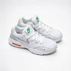Nike Air Max Fusion White/Green | Retro 90s Chunky Sneakers | Max Air Cushioning | Breathable Mesh & Leather | Unisex | Lightweight & Comfortable