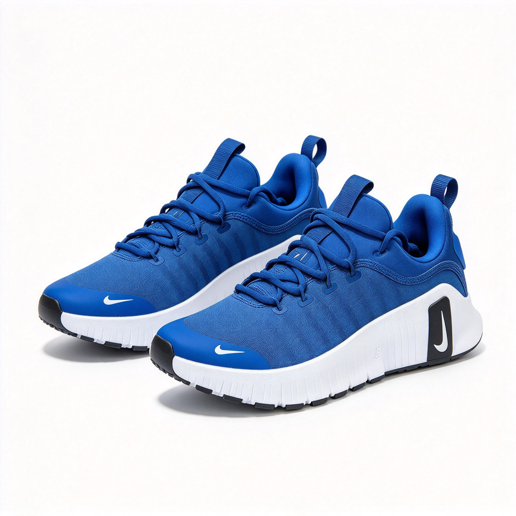 Nike Free Metcon 6 Training Shoes | Dark Blue/White/Black | Breathable mesh + Flywire support | Flexible forefoot + stable heel | Suitable for HIIT and weightlifting | Unisex
