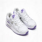 Nike Air Max Fusion White/Purple | Retro 90s Chunky Sneakers | Max Air Cushioning | Breathable Mesh & Leather | Unisex | Lightweight & Comfortable