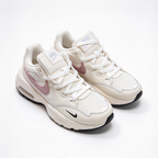 Nike Air Max Fusion Beige/Pink | Retro 90s Chunky Sneakers | Max Air Cushioning | Breathable Mesh & Leather | Unisex | Lightweight & Comfortable