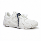 Miu Miu x New Balance 530 SL Collaboration Sneakers | Metallic Silver & White | Dual Lace System | Y2K Slim Sole | Unisex Lifestyle Shoes