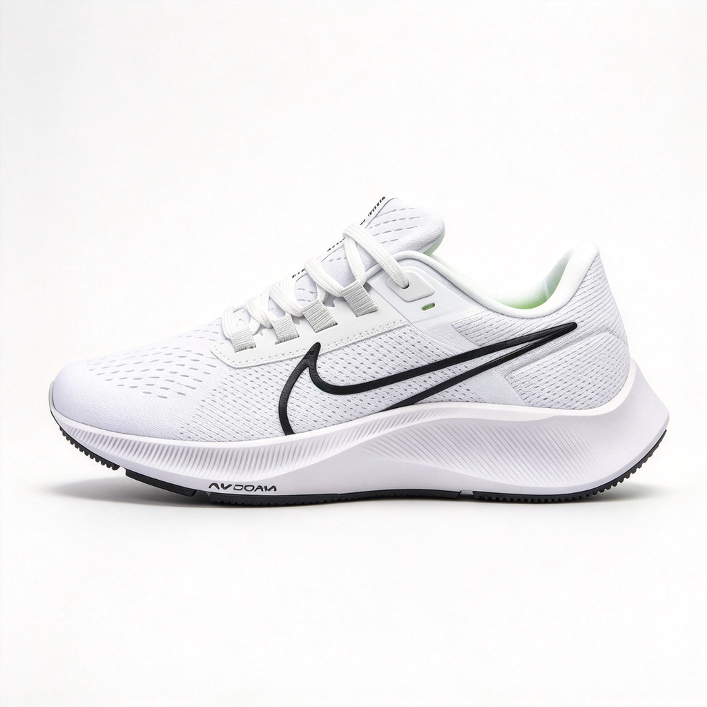 Nike Air Zoom Pegasus – White/Black/Green | React foam + Zoom Air cushioning | Breathable mesh upper | Roomy toe box | Suitable for road running and everyday wear | Unisex