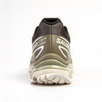 Salomon XT-6 Men's Trail Running Shoes | Dark Brown/Off-White/Yellow-Blue Colorway | Breathable Mesh Upper | All-Terrain Traction | Lightweight and Durable | Suitable for Trail Running, Hiking, and Everyday Urban Wear