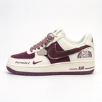 Nike Air Force 1 Low x The North Face “Formula 1” | Limited Edition Outdoor Sneakers | Burgundy & Cream | Premium Leather & Breathable Mesh | Unisex | Collector’s Item