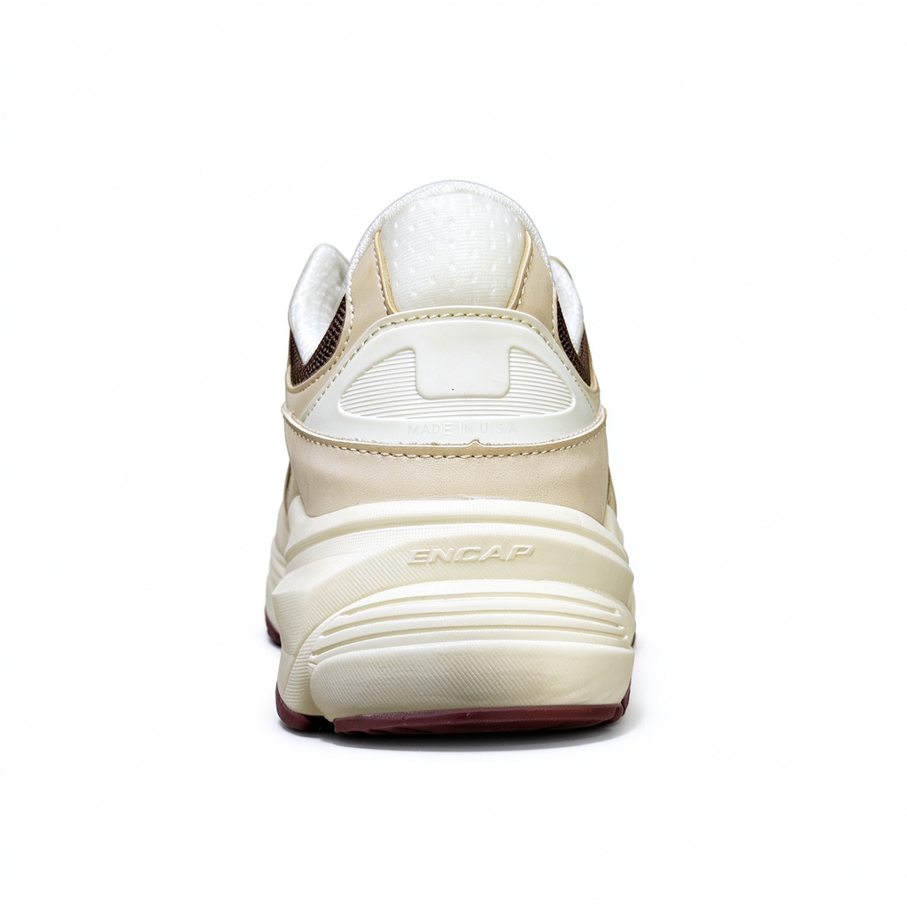 Loro Piana x New Balance 990V6 U990LP6 Beige Red Retro Sneakers Unisex Casual Running Shoes Breathable Mesh Thick Sole Height Increase Couple Shoes
