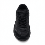 FILA Ray Tracer All Black Chunky Dad Sneakers | Full Black Thick Sole Retro Sneakers | Unisex Streetwear Athletic Shoes | Black Warrior Edition