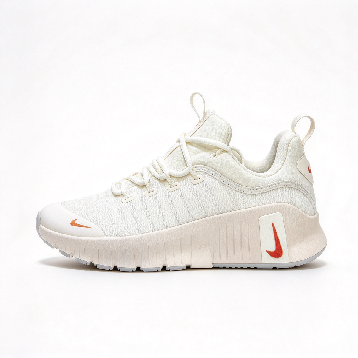 Nike Free Metcon 6 Beige/Orange | All-Around Training Shoes | CrossFit & HIIT Ready | Flexible Forefoot + Stable Heel | Breathable Mesh & Rubber Outsole | Unisex | Lightweight & Durable