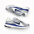Nike Zoom Skylon 11 Men's Running Shoes | White/Metallic Silver/Dark Blue/Black | Air Zoom cushioning + breathable mesh upper | Y2K retro style | Lightweight and flexible | A popular choice for road running and street style