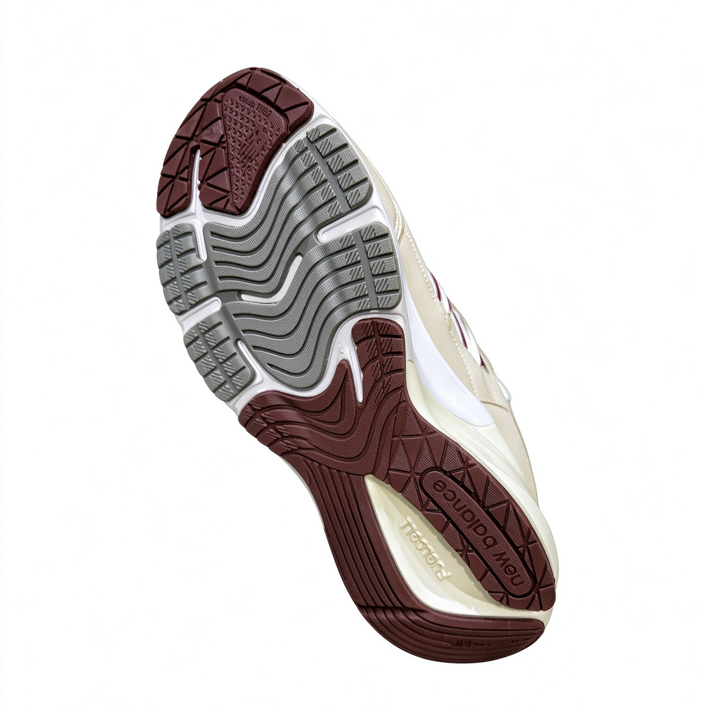 Loro Piana x New Balance 990V6 U990LP6 Beige Red Retro Sneakers Unisex Casual Running Shoes Breathable Mesh Thick Sole Height Increase Couple Shoes