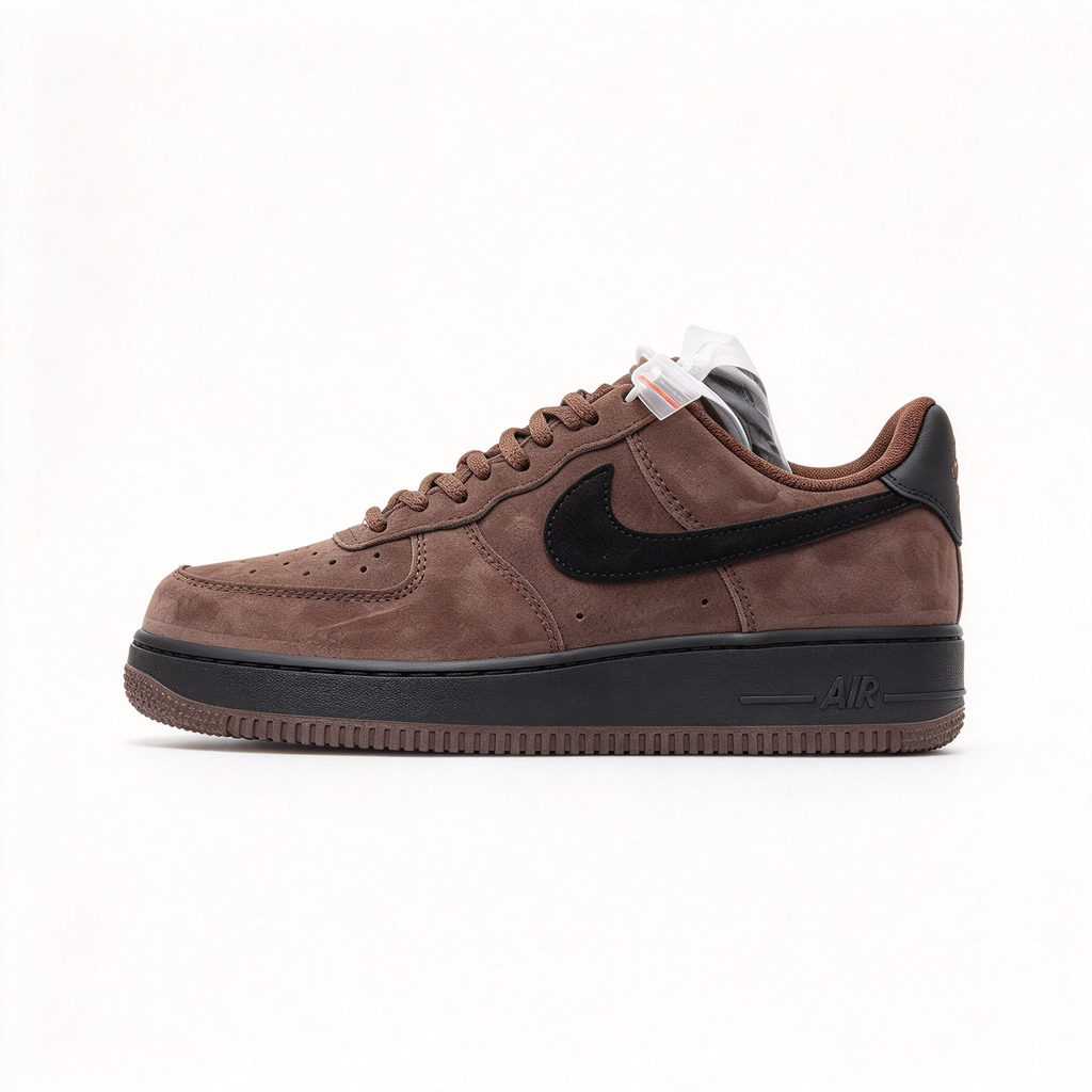 Nike Air Force 1 Low “Cacao Wow” | Premium Suede Sneakers | Retro Basketball Style | Unisex | Breathable & Durable | Collector’s Edition