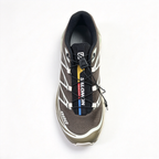 Salomon XT-6 Men's Trail Running Shoes | Dark Brown/Off-White/Yellow-Blue Colorway | Breathable Mesh Upper | All-Terrain Traction | Lightweight and Durable | Suitable for Trail Running, Hiking, and Everyday Urban Wear