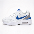 Nike Air Max Fusion White/Blue/Grey | Retro 90s Chunky Sneakers | Max Air Cushioning | Breathable Mesh & Leather | Unisex | Lightweight & Comfortable