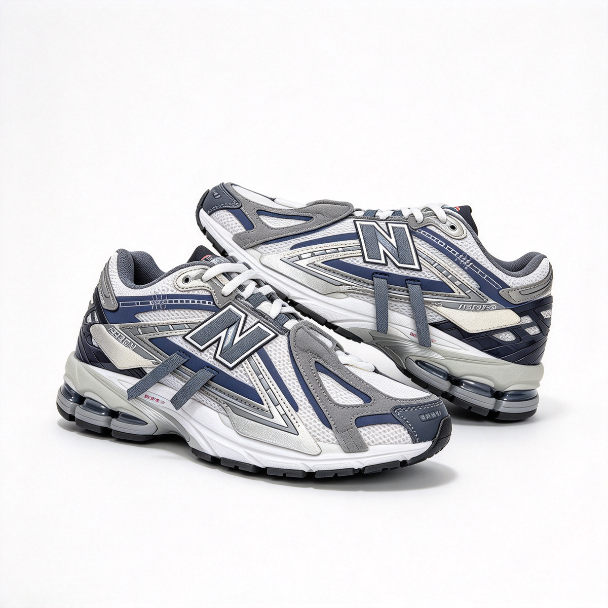 New Balance 1906A Silver Grey & Navy Blue Sneakers | Retro Y2K Dad Shoes | ABZORB + N-ERGY Cushioning | Unisex | Breathable Mesh & Synthetic Leather | Lightweight & Stable