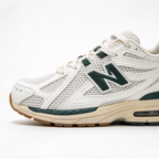 New Balance 1906R Cream & Forest Green Sneakers | Retro Y2K Dad Shoes | ABZORB + N-ERGY Cushioning | Unisex | Breathable Mesh & Synthetic Leather | Lightweight & Stable