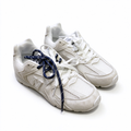 Miu Miu x New Balance 530 SL Collaboration Sneakers | Metallic Silver & White | Dual Lace System | Y2K Slim Sole | Unisex Lifestyle Shoes
