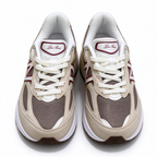 Loro Piana x New Balance 990V6 U990LP6 Beige Red Retro Sneakers Unisex Casual Running Shoes Breathable Mesh Thick Sole Height Increase Couple Shoes
