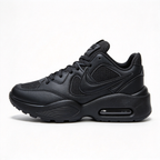 Nike Air Max Fusion Triple Black | Retro 90s Chunky Sneakers | Max Air Cushioning | Breathable Mesh &amp; Leather | Unisex | Lightweight &amp; Comfortable