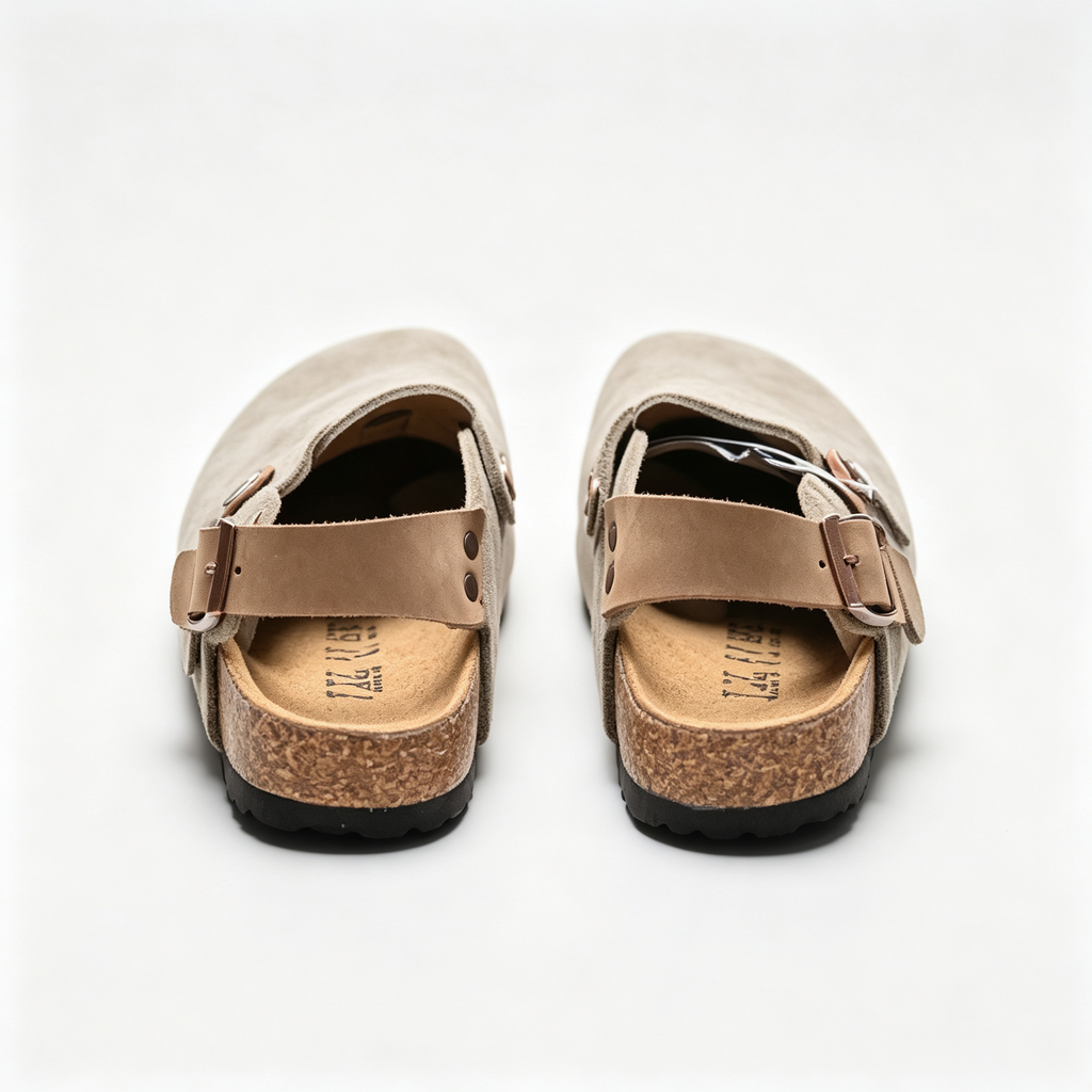 Birkenstock Boston Suede Clogs | Taupe + Adjustable Strap + Soft Footbed, Unisex Orthopedic Slip-On Shoes, Classic Comfort & Minimalist Style