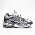 New Balance 1906A Silver Grey & Navy Blue Sneakers | Retro Y2K Dad Shoes | ABZORB + N-ERGY Cushioning | Unisex | Breathable Mesh & Synthetic Leather | Lightweight & Stable