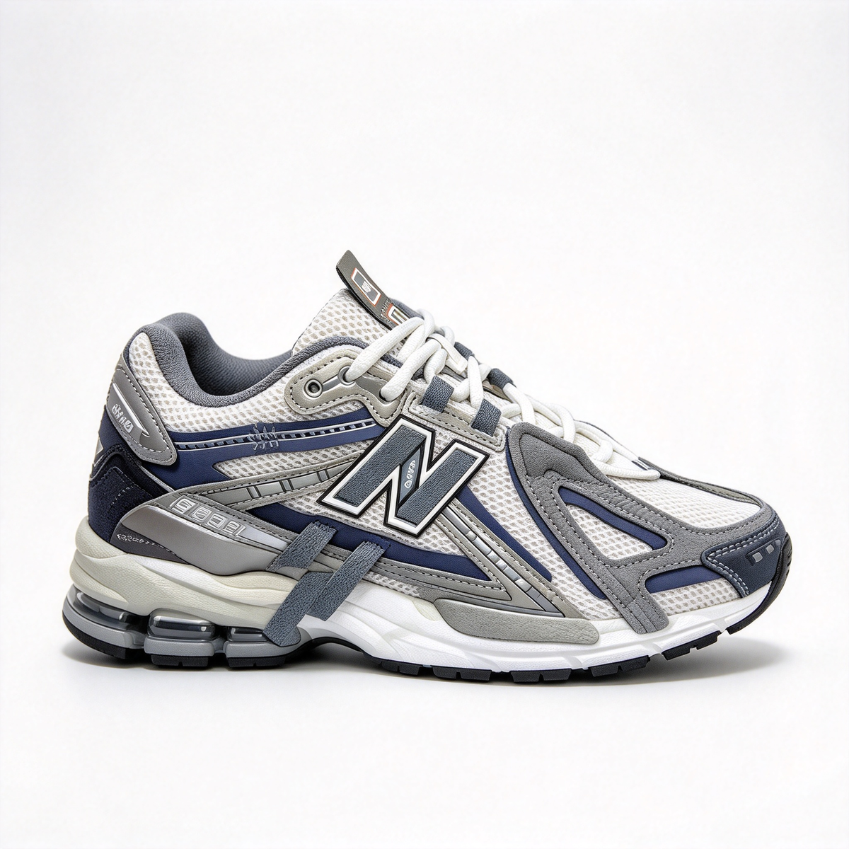 New Balance 1906A Silver Grey & Navy Blue Sneakers | Retro Y2K Dad Shoes | ABZORB + N-ERGY Cushioning | Unisex | Breathable Mesh & Synthetic Leather | Lightweight & Stable
