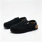 Birkenstock Boston Suede Clogs | All Black + Soft Footbed + Textured Grip Sole Unisex Minimalist Slip-On Shoes Urban Streetwear Essential