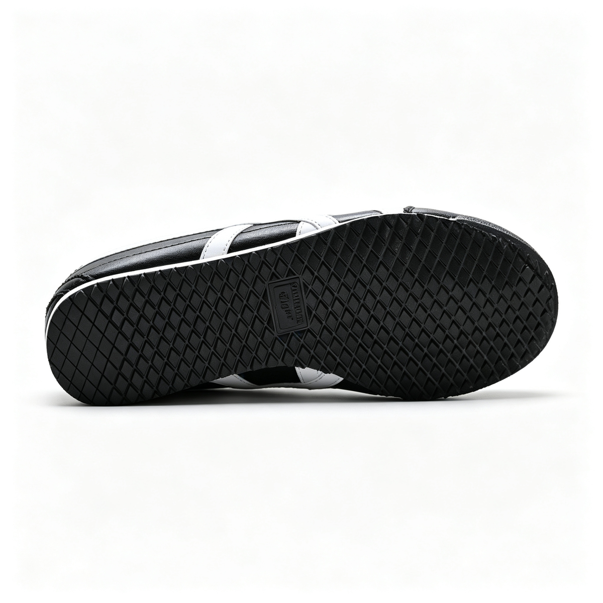 Onitsuka Tiger Mexico 66 SD 1183A872-003 | Black/White Leather Retro Sneakers | Unisex Classic Vintage Running Shoes