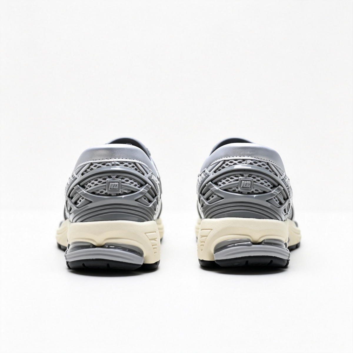 New Balance 1906L Silver Metallic Black Loafers – Unisex Mesh Slip-On Sneakers with N-ergy Cushioning