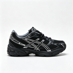 ASICS GEL-1130 Black Pure Silver Retro Running Sneakers – Unisex Mesh GEL Cushioned Shoes