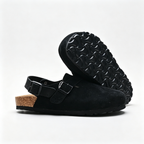 Birkenstock Boston Suede Clogs | All Black + Soft Footbed + Textured Grip Sole Unisex Minimalist Slip-On Shoes Urban Streetwear Essential