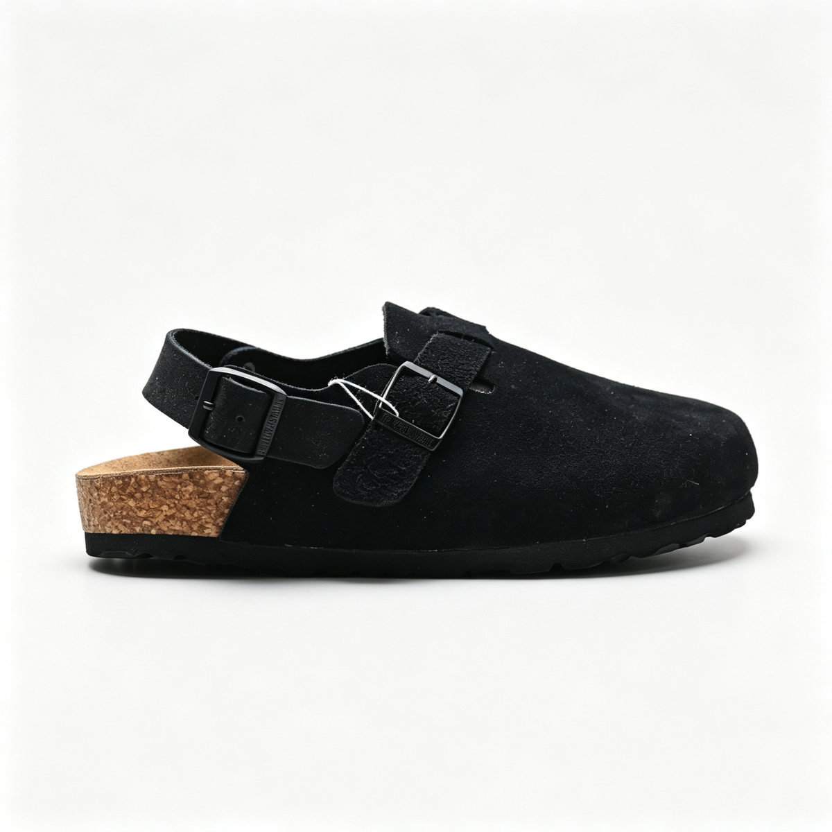 Birkenstock Boston Suede Clogs | All Black + Soft Footbed + Textured Grip Sole Unisex Minimalist Slip-On Shoes Urban Streetwear Essential