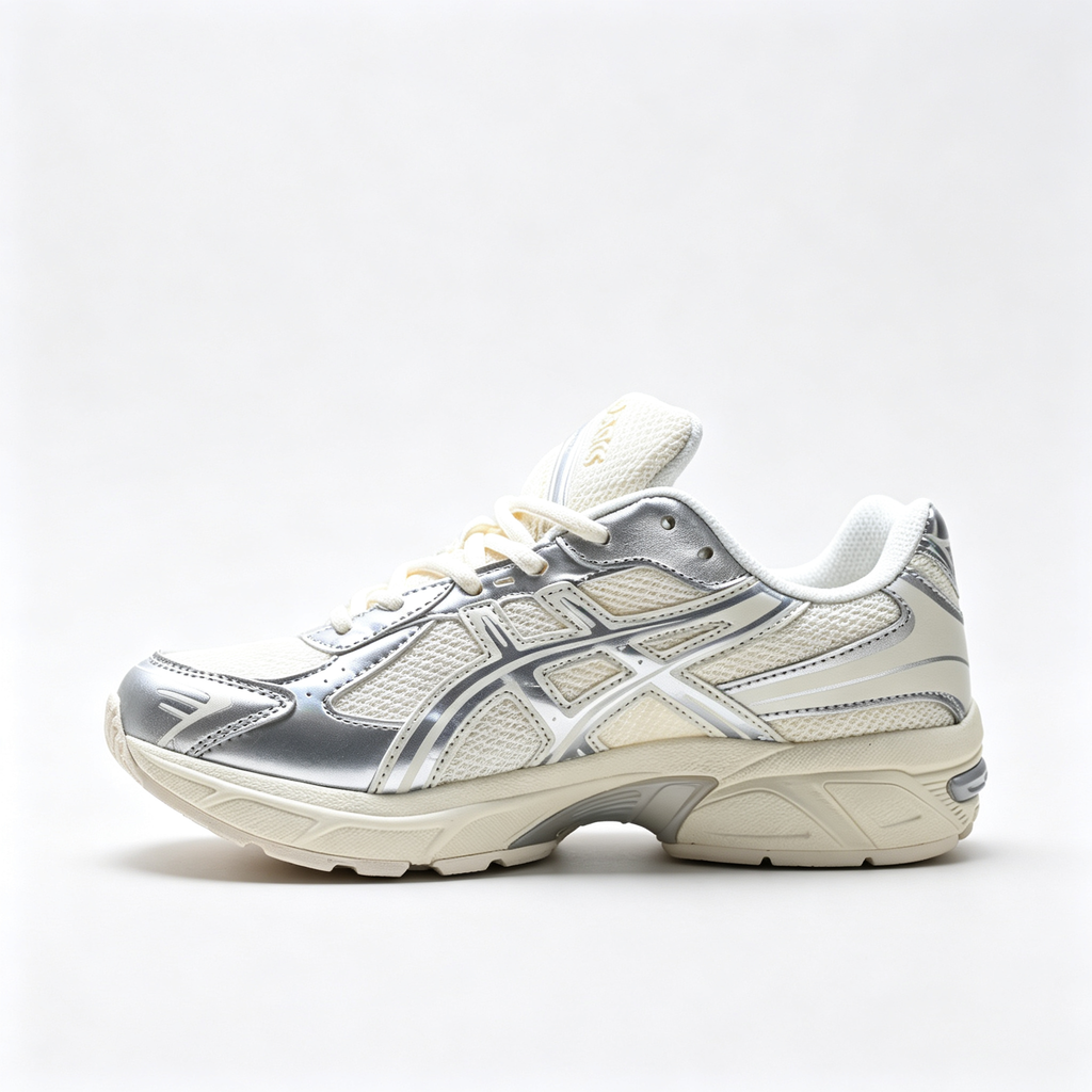 ASICS GEL-1130 Cream Pure Silver Women's Sneakers – Retro Running Shoes with GEL Cushioning