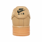 Nike Air Force 1 Low '07 Flax | Wheat-colored full leather + gum sole + built-in Air cushioning unisex retro casual sneakers
