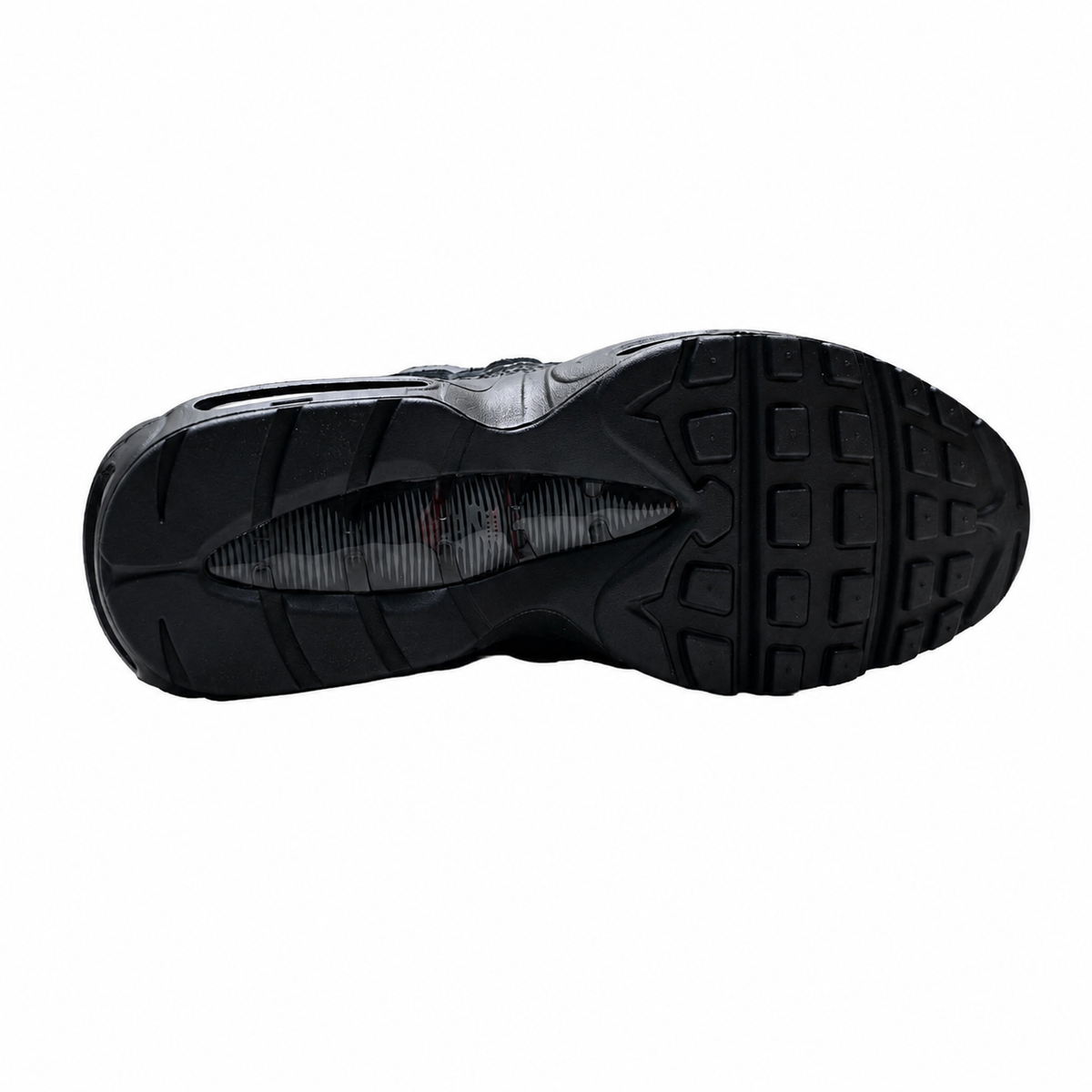 Nike Air Max 95 Triple Black Sneakers – Men’s Black Mesh & Synthetic Leather Air Cushion Shoes