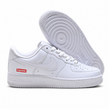 Supreme x Nike Air Force 1 Low "White Red Box Logo" | All-White Leather Low-Top Sneakers | Limited Edition Streetwear Shoes (CU9225-100)
