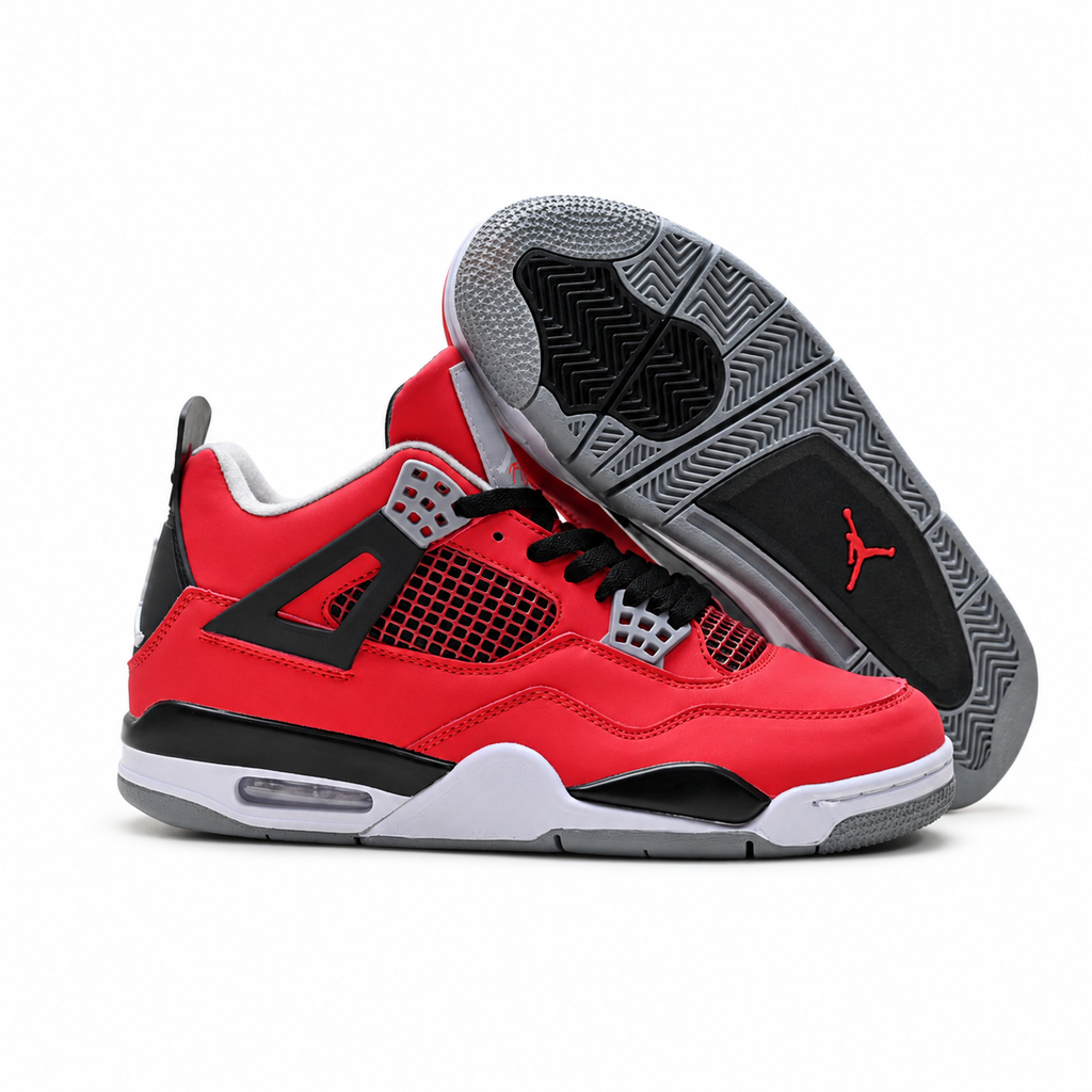 Air Jordan 4 Retro 'Red Cement' | Red Suede + Black & Grey Accents + Visible Air Unit, Men's Basketball & Lifestyle Sneakers, Iconic Streetwear & Premium Cushioning