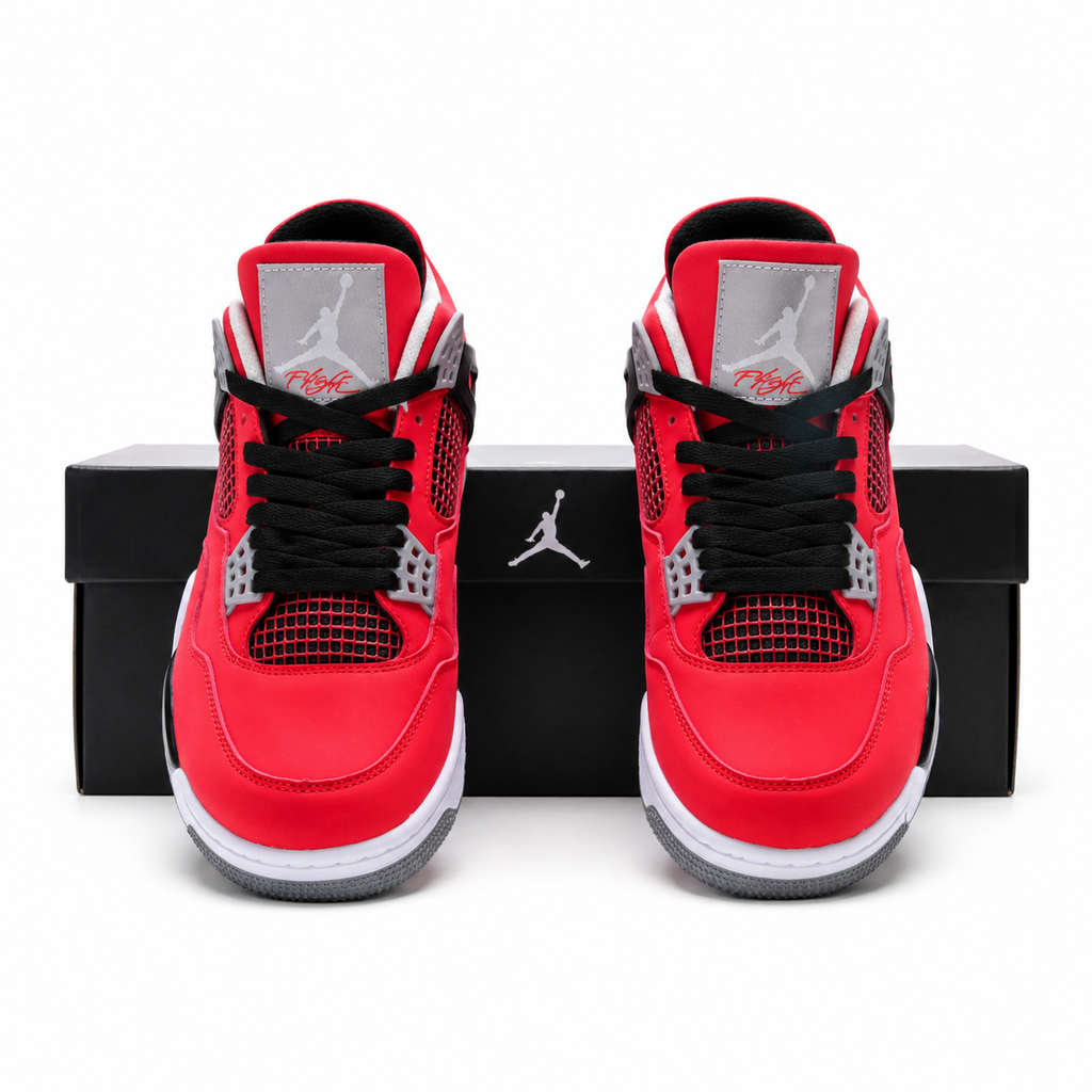 Air Jordan 4 Retro 'Red Cement' | Red Suede + Black & Grey Accents + Visible Air Unit, Men's Basketball & Lifestyle Sneakers, Iconic Streetwear & Premium Cushioning