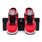 Air Jordan 4 Retro 'Red Cement' | Red Suede + Black & Grey Accents + Visible Air Unit, Men's Basketball & Lifestyle Sneakers, Iconic Streetwear & Premium Cushioning