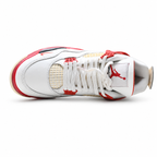Nike Air Flight Legacy | White Leather + University Red Accents + Vintage Cream Midsole, Men's Retro Basketball Sneakers, Classic Court Style & Comfortable Cushioning