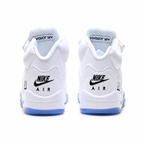 Air Jordan 5 Retro 'Metallic Silver' | White Leather + Silver Reflective Tongue + Icy Blue Outsole, Men's Basketball & Lifestyle Sneakers, Iconic 90s Streetwear & Premium Comfort